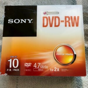 DISCOS REGRABABLE DVD-RW MARCA: SONY DE 4.7GB 120MIN CON ESTUCHE INDIVIDUAL , ESTUCHE EN ACRILICO, PRECIO POR UNIDAD