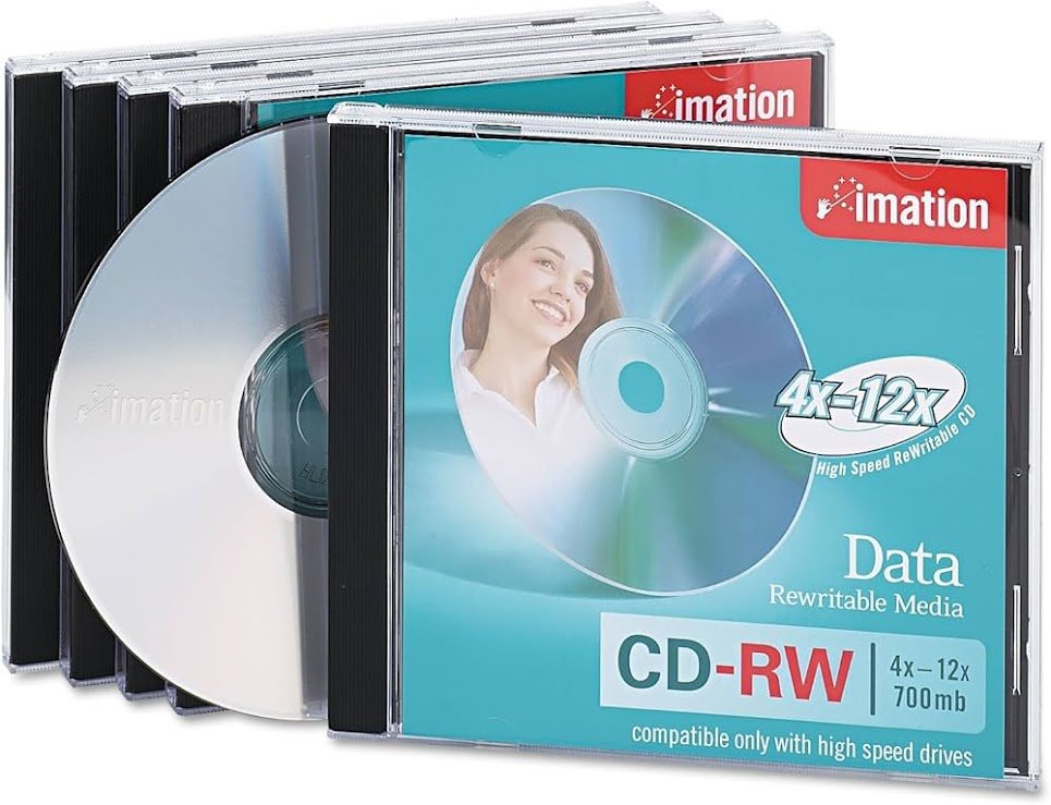 DISCOS CD-RW REGRABABLE MARCA; IMATION 700MB 80MIN REGRABABLE CON ESTUCHE ACRILICO, PRECIO DE LA UNIDAD (pedido minimo 10 unidades) - Imagen 2