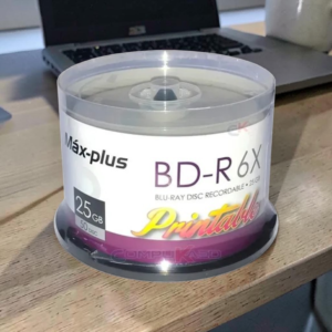 DISCO BLURAY  25GB , MARCA : MAXPLUS , PRINTABLE,  EL PRECIO ES POR CONO DE 50 UNIDADES
