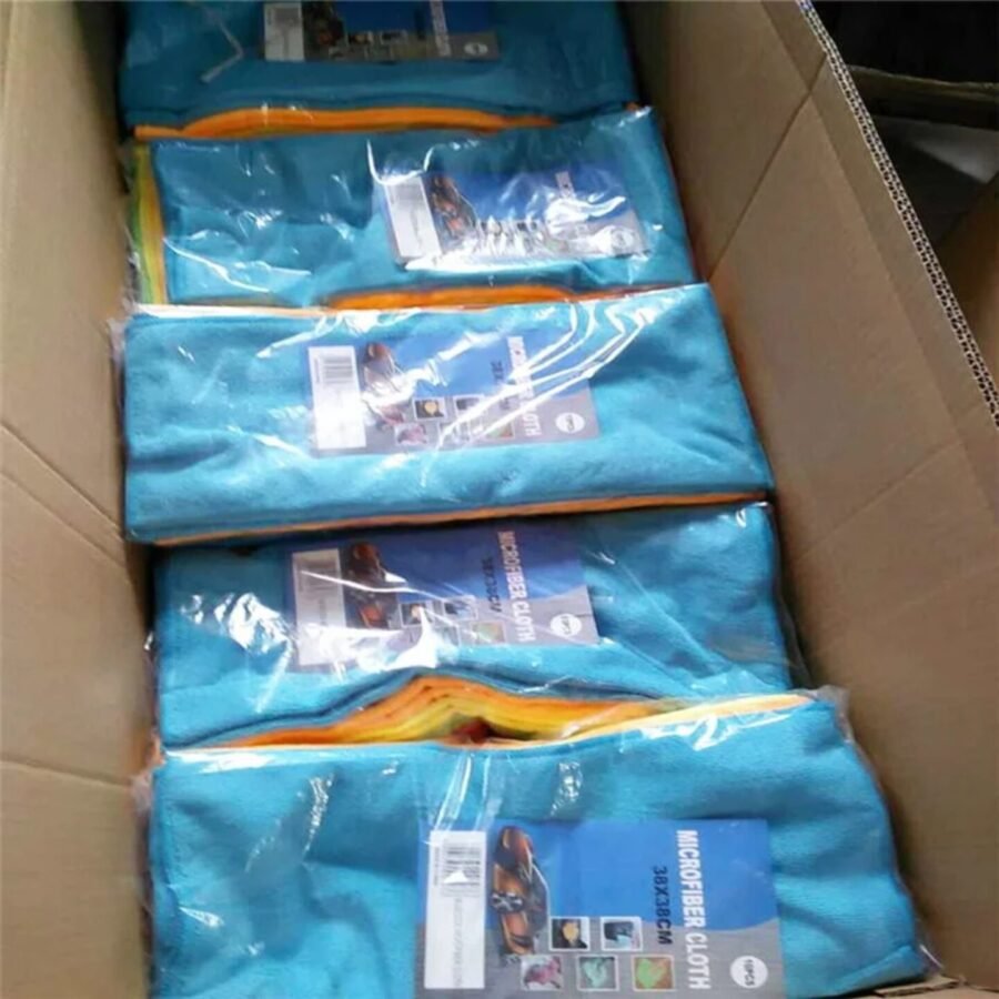 PAÑO DE MICROFIBRA, 40 X 40CM, MULTICOLOR, SIN HUECO, PARA LIMPIEZA, POWER TAPE, PRECIO DE DOCENA - Imagen 5