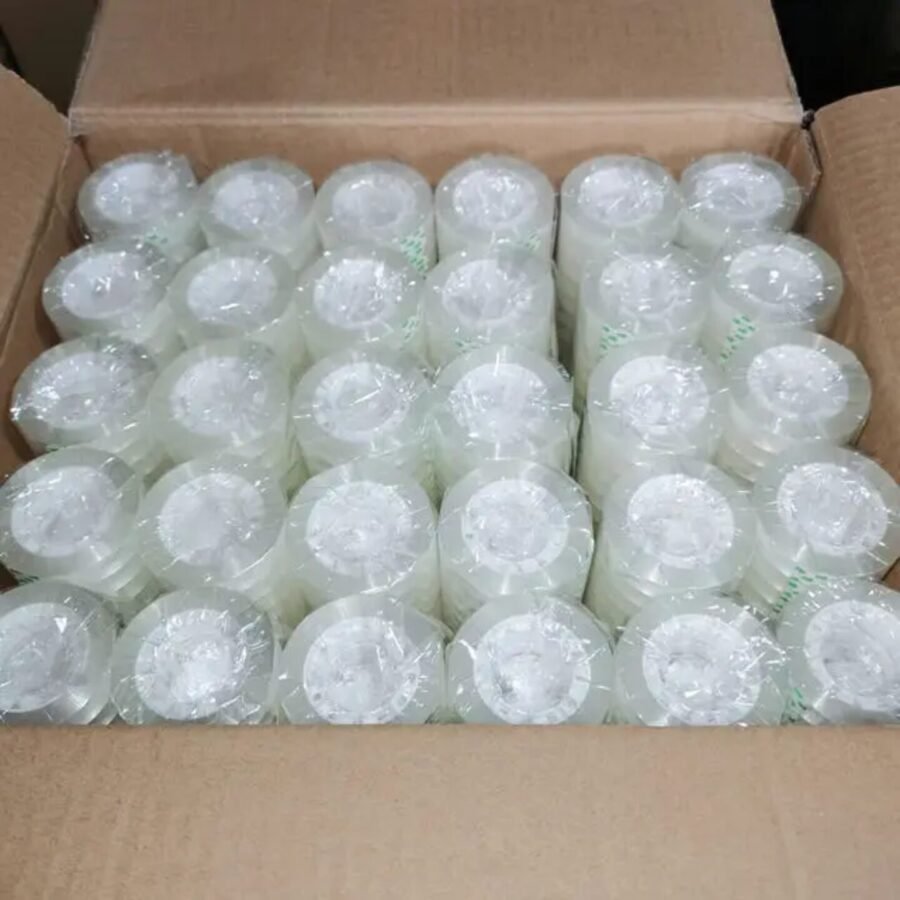 CINTA SCOTH TRANSPARENTE ,ESCOLAR, MARCA : POWER TAPE , 1/2" x 14 YARDAS, 100 DOCENAS POR CAJA, 1,200 ROLLOS POR CAJA, PRECIO DE LA CAJA - Imagen 4