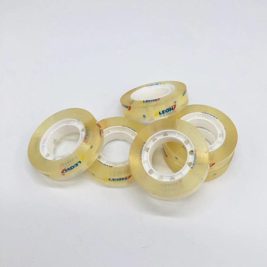 CINTA SCOTH TRANSPARENTE ,ESCOLAR, MARCA : POWER TAPE , 1/2" x 14 YARDAS, 100 DOCENAS POR CAJA, 1,200 ROLLOS POR CAJA, PRECIO DE LA CAJA - Imagen 3