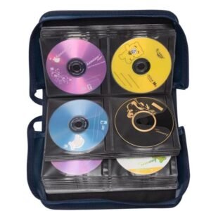 CARTERA PORTADISCOS, CAPACIDAD PARA 40 DISCOS, REFORZADA, MARCA GENERICO, PRECIO DE LA DOCENA