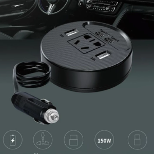CARGADOR INVERSOR ADAPTADOR DE CORRIENTE PARA AUTO, de 12v a 220v, PARA CONECTAR CUALQUIER DISPOSITIVO DE CORRIENTE A 220V, PRECIO UNIDAD    (Pedido minimo 3 )