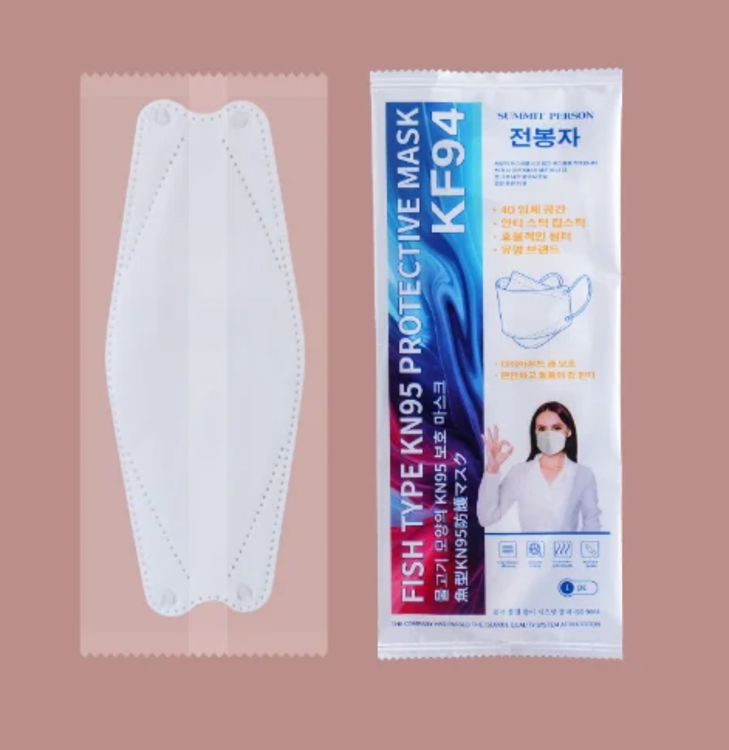 Mascarillas descartable modelo fisher shape en colores, precio de caja por 10 unidades - Image 4