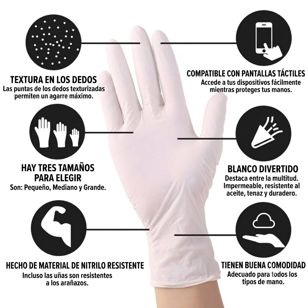 Guantes Quirúrgicos De Látex Examen (No Estéril), Marca Genérico, 10 Box Por Cajón, 100 Unidades Por Box, Total 1,000 Guantes Por Cajón, Precio Por Cajón - Imagen 5