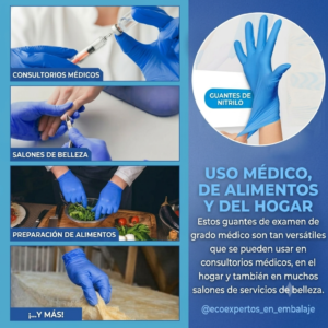 Guantes Quirúrgicos De Nitrilo Azulino ,Uso Médico, Marca Genérico, 10 Box Por Cajón, 100 Unidades Por Box, Total 1,000 Guantes, Precio De Cajón