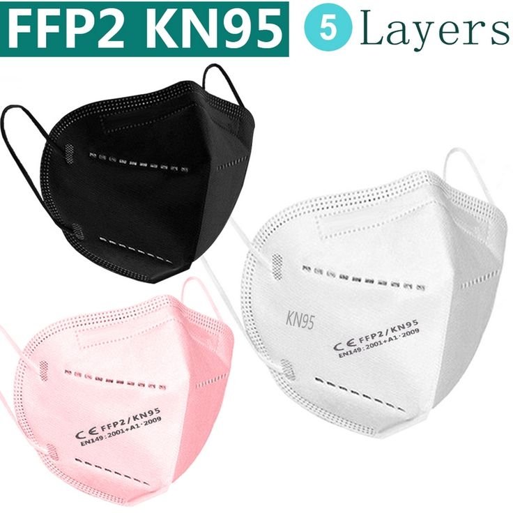 Mascarillas Quirúrgica KN95 para adultos en colores , protección extrema, precio de caja de 10 unidades - Imagen 2