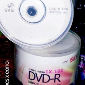 DISCO DVD-R GRABABLE, MARCA SKS, 16X , CON LOGO, 50 UNIDADES POR CONO, PRECIO POR CONO