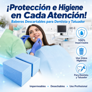 Paño Dental Compos Babero Quirúrgico Descartables Para Dentista O Tatuador, 100 Unidades Por Caja, Precio De Caja