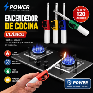 Encendedor De Cocina , Marca : Genérico, A Gas, Modelo Clásico, Colores Variados, Precio Por Cajón De 120 Unidades