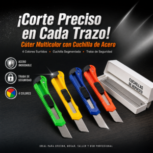 Cuchilla De Corte Cúter, Aceradas Para Miles De Usos, Presentación Individual Cada Cuchilla, Sin Repuesto, Caja De 48 Docenas, Precio De Caja De 48 Docenas  (Mínimo 1 Caja) ★★★★