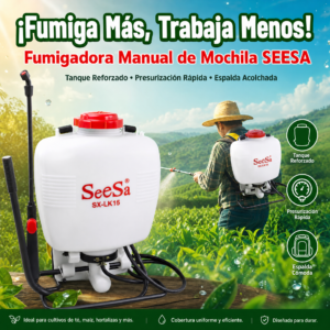 FUMIGADORA MANUAL PARA EL CAMPO DE 15 LITROS, OLIMPYC, MODELO ALEMAN , DE PALANCA A PRESION, PRECIO DE LA UNIDAD