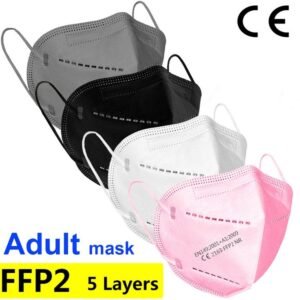 Mascarillas Quirúrgica KN95 para adultos en colores , protección extrema, precio de caja de 10 unidades