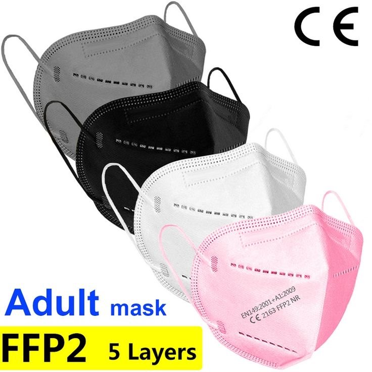 Mascarillas Quirúrgica KN95 para adultos en colores , protección extrema, precio de caja de 10 unidades