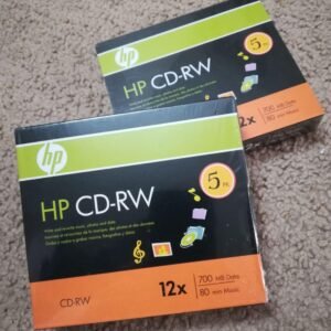 DISCO CD-RW REGRABLABLE 700MB ,MARCA HP – EN ESTUCHE INDIVIDUAL , PRECIO POR UNIDAD (mínimo 10 unidades)
