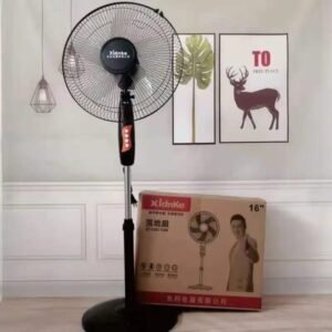 VENTILADOR DE 16″, MARCA POWER TECH, 5 ASPAS, GIRATORIO 180°, SOLO PEDESTAL, PRECIO UNIDAD
