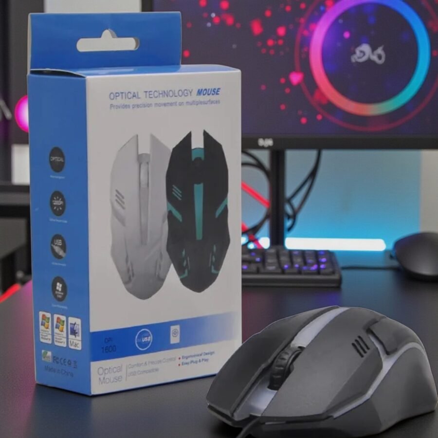 MOUSE GAMMER ALAMBRICO RGB, DE ALTA CALIDAD, ERGONOMICO , CONEXION USB, PRECIO DE LA UNIDAD (pedido minimo 12 ) - Imagen 2