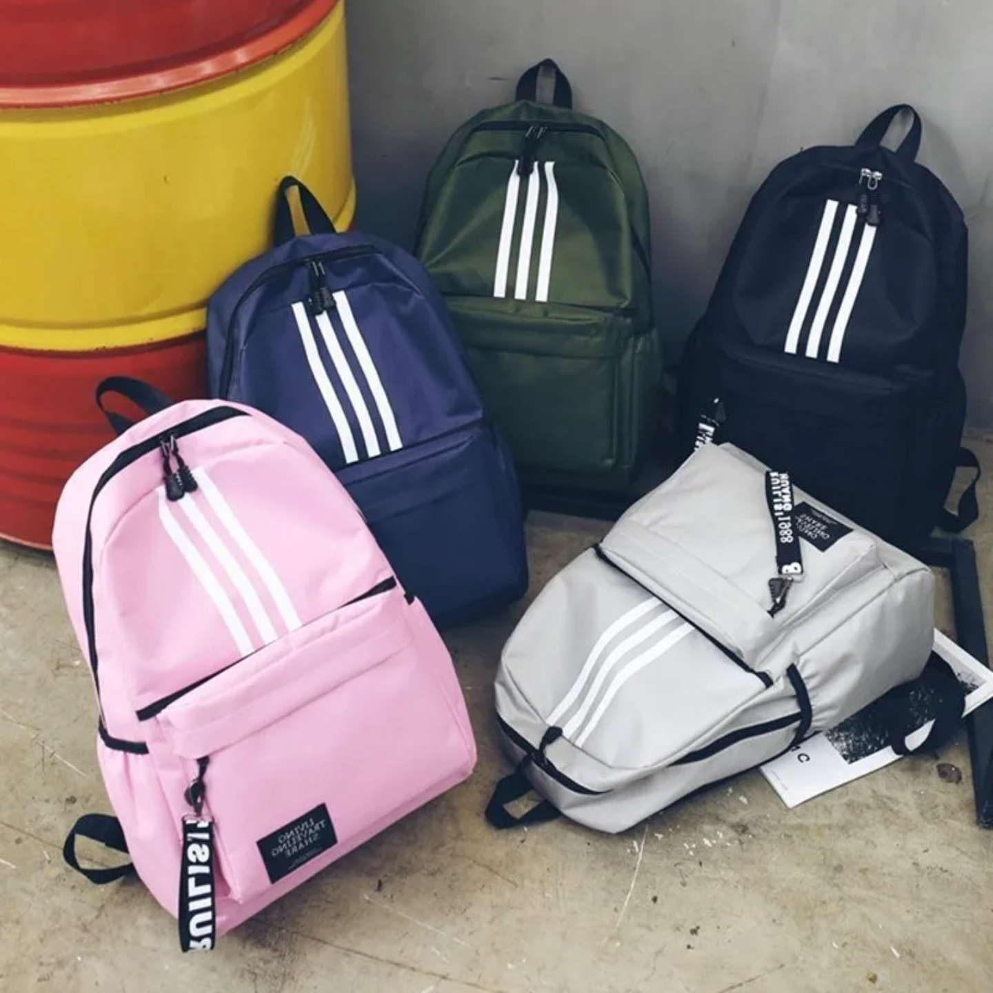 MOCHILA JUVENIL PARA DAMA, CON DISEÑO DEPORTIVO, COLORES SURTIDOS, PRECIO UNIDAD (pedido mínimo 12) - Imagen 4