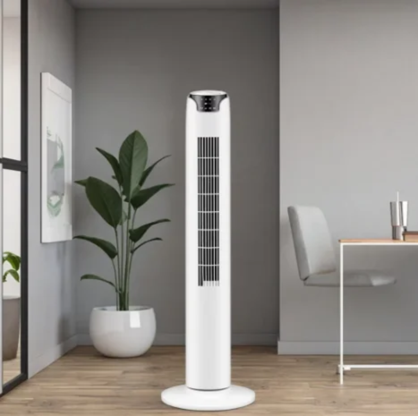 VENTILADOR DE TORRE DE 32" , SIN CONTROL REMOTO, COLOR BLANCO, PANEL DIGITAL, PRECIO UNIDAD - Imagen 4