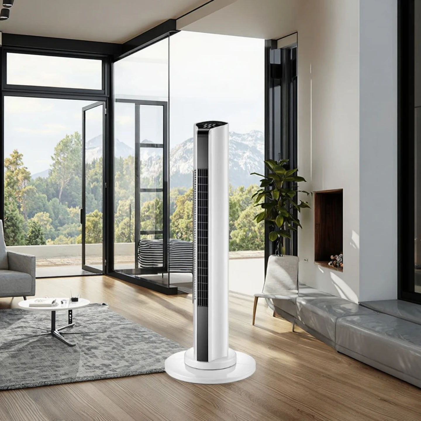 VENTILADOR DE TORRE DE 32" , SIN CONTROL REMOTO, COLOR BLANCO, PANEL DIGITAL, PRECIO UNIDAD - Imagen 2