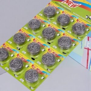 ESPONJA VIRUTA ESTROPAJO, GENERICO, ACERO 100%,  PRECIO POR CAJA DE 60 DOCENAS DE ESPONJAS, PRESENTACION EN PLANCHA DE 12 ESPONJAS