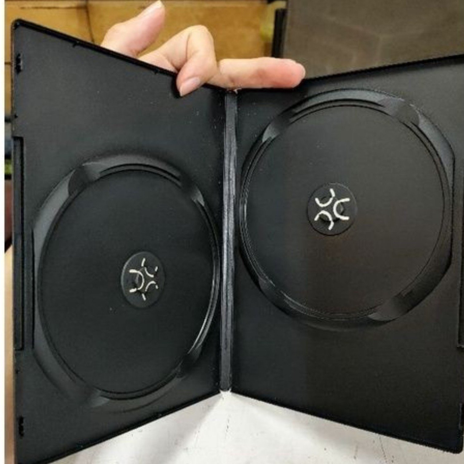 Estuche Para Dvd, Clásico, Color Negro, Para Dos Discos, Grueso 14mm, 100 Unidades Por Caja, Precio Por Caja - Imagen 3