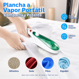 Plancha A Vapor Para Ropa TOBI, planchado instantáneo, precio por unidad (mínimo 3 unidades)