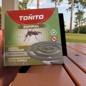 ESPIRAL PARA ZANCUDOS , MARCA TOÑITO, 60 BOX POR CAJON, 10 PARES EN CADA BOX, PRECIO CAJON DE 60 BOX