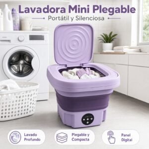 Mini Lavadora Portatil Plegable, Para Ropa Liviana 1 Kilos Maximo, Viene Con Centrifuga, Precio Oferta Por Unidad