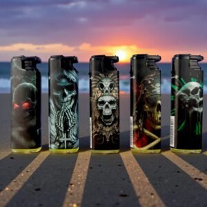 ENCENDEDOR DE CIGARRILLOS CON SOPLETE, MODELO HECHICERÍA, MARCA GENÉRICO, 50 UNIDADES POR BOX, 20 BOX POR CAJÓN, TOTAL 1,000 UNIDADES POR CAJÓN, PRECIO DEL CAJÓN