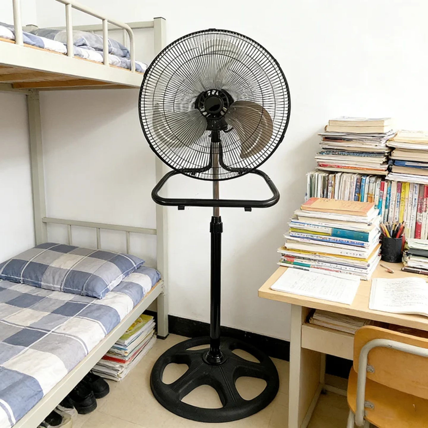 VENTILADOR DE 16" , TRES ASPAS, METALICO , TRES EN UNO, PARA USAR DE TRES FORMAS, PRECIO DE UNIDAD (pedido minimo 2) - Imagen 3