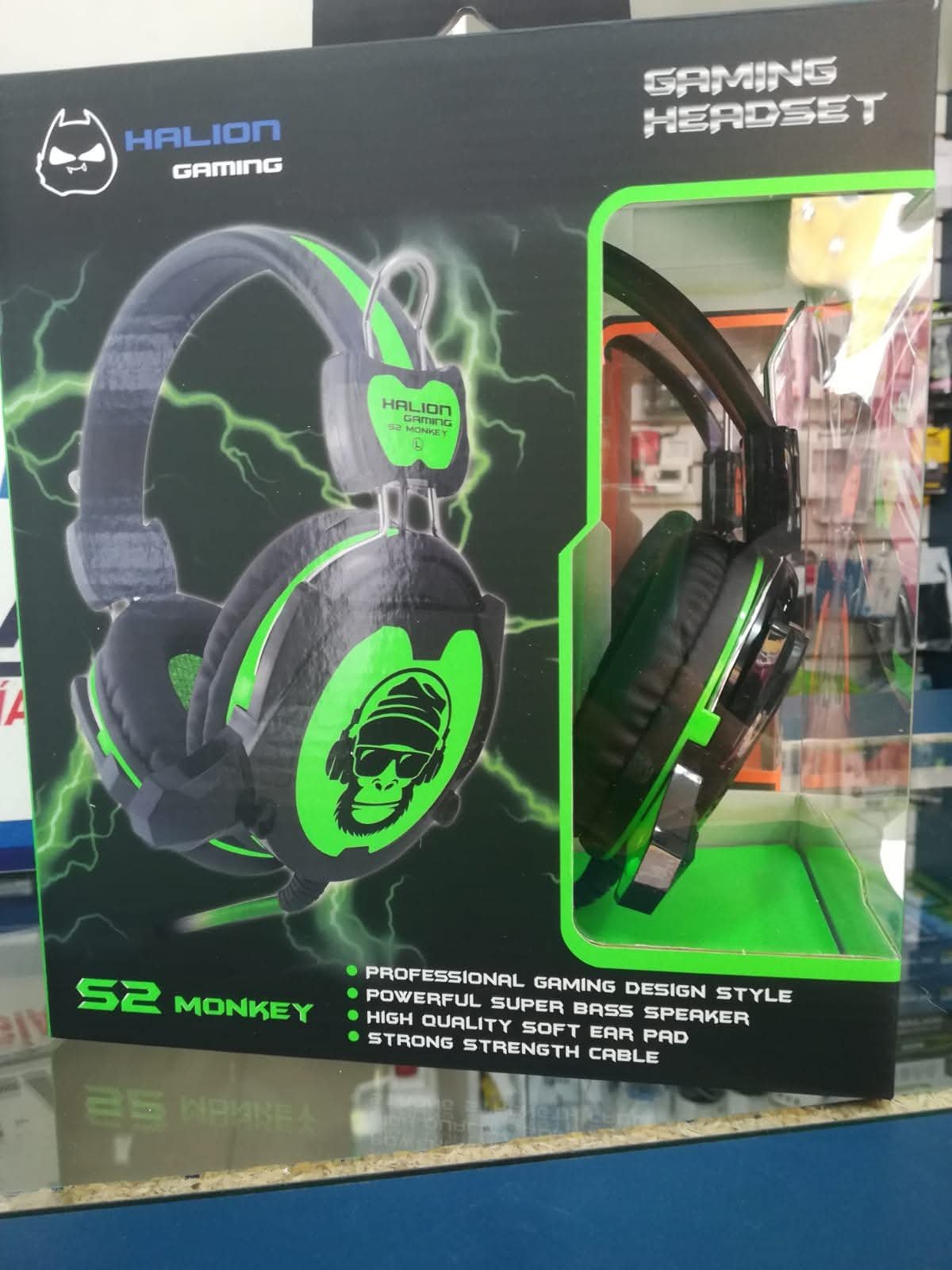 AUDIFONO PARA PC GAMING, HALION , MODELO S2 MONKEY, CON MICROFONO ESTEREO , CALIDAD DE SONIDO SOUNBLAS , PRECIO UNIDAD