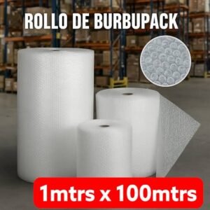 ROLLO BURBUPACK BURBUJA PLASTICA PARA EMBALAJE, TRANSPARENTE, MEDIDA 1M X 100MTRS LARGO, GENERICO, PRESENTACION EN ROLLO, PRECIO DEL ROLLO