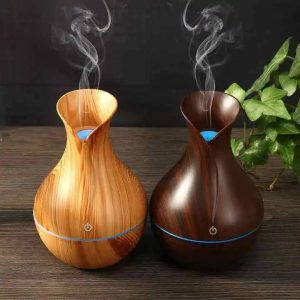 HUMIFICADOR Y DIFUSOR DE AROMAS, MODELO JARRON DE MADERA TALLADO, QUE IMPRESIONA DENTRO DE UN HOGAR ESTE HERMOSO ARTICULO, PIDELO AQUI