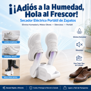 Secador Eléctrico Portátil De Zapatillas Y Zapatos, Elimina La Humedad, El Sudor Y El Mal Olor De Tus Calzados, Un Secado Super Rápido