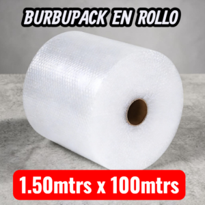 BURBUPACK EN ROLLO, BURBUJA PLASTICA PARA EMBALAJE , TRANSPARENTE, MEDIDA 1.50CM X 100MTRS DE LARGO, GENERICO, PRESENTACION EN ROLLO, PRECIO DEL ROLLO