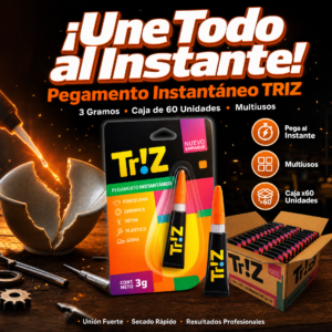 Triz Pegamento Instantáneo Triz, 3 Gramos, 60 Unidades Por Caja, Precio De La Caja  ★★★★★