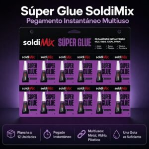 Soldimix , pegamento instantáneo soldimix, 20 planchas por caja, 12 unidades por plancha, precio de la caja