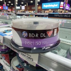 DISCO BLURAY DOBLE CAPA DE 50GB , MARCA HP, 1X-6X, PRINTABLE,  EN CONO DE 25 UNIDADES POR CONO, PRECIO DEL CONO