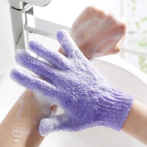 GUANTES DE BAÑO EXFOLIANTE, FRESH, COLORES SURTIDOS, 12 UNIDADES POR SET, PRECIO DEL SET   (pedido minimo 3 set)