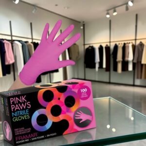 Guantes Quirúrgicos De Nitrilo Negro, Fucsia, Blanco y Celeste ,Uso Médico, Marca Genérico, 10 Box Por Cajón, 100 Unidades Por Box, Total 1,000 Guantes, Precio De Cajón