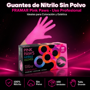 Guantes Quirúrgicos De Nitrilo Negro, Fucsia, Blanco y Celeste ,Uso Médico, Marca Genérico, 10 Box Por Cajón, 100 Unidades Por Box, Total 1,000 Guantes, Precio De Cajón