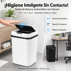 Tacho de basura inteligente con sensor, Precio por unidad (pedido mínimo 6 unidades)