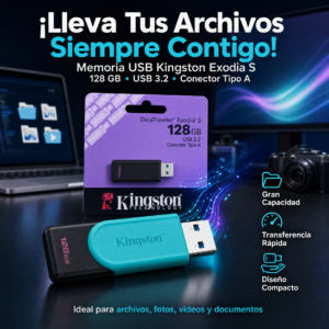 Memoria USB Kinsgton Exodia S 128GB precio de la unidad  (minimo 6 unidades)
